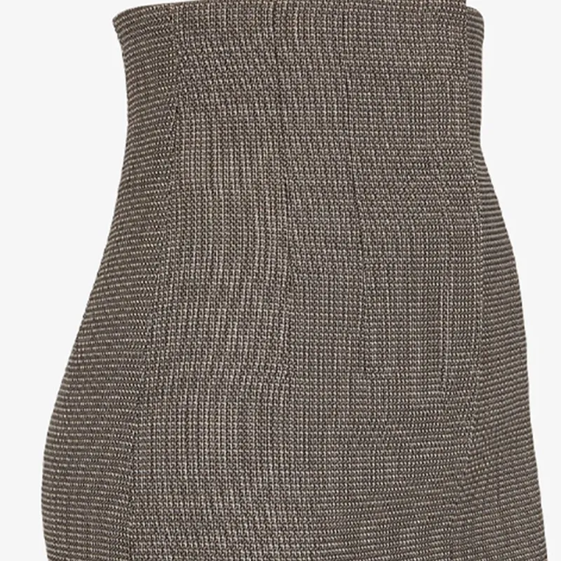 FENDI Wool Pencil Skirt 'Operator'-3