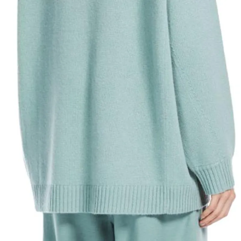 MaxMara Fido Collection Wool And Cashmere Monogram Pullover Sweater Women's Sage Green-2