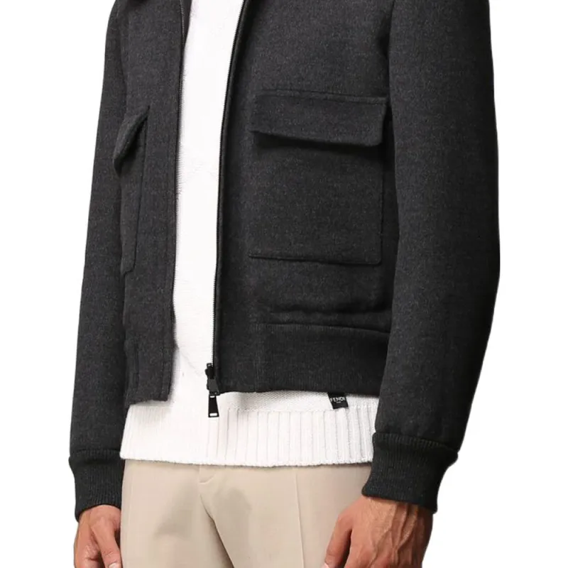 FENDI Jackets Men Dark Gray-2