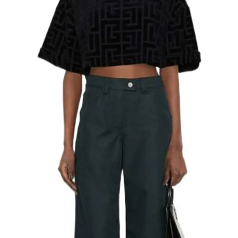 BALMAIN T-Shirts Women's Black-5
