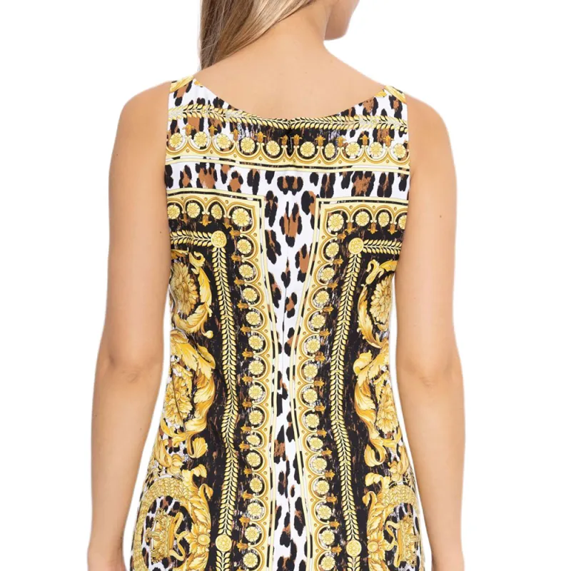 VERSACE Pattern Printed Sleeveless Dress-1