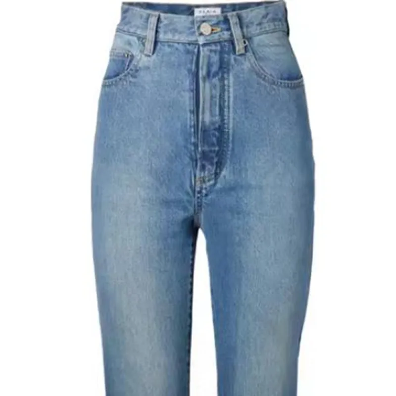 Alaia High-Waisted Straight-Leg Jeans-1