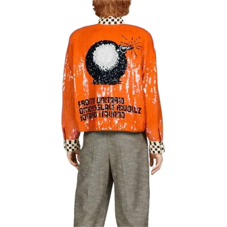 GUCCI Jackets Coats Men's Orange-2