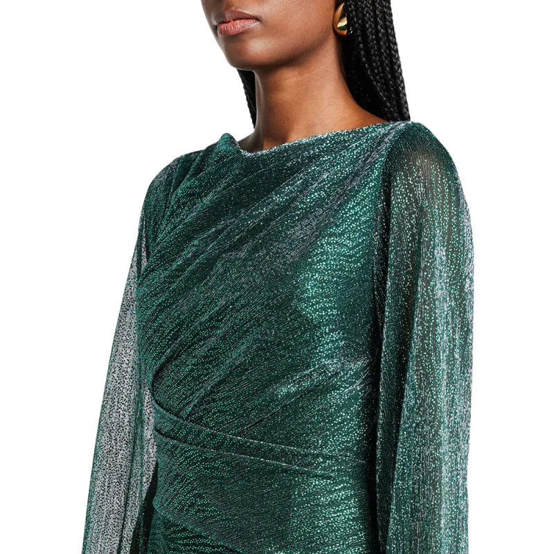 Talbot Runhof Metallic Sheen Maxi Dress-1