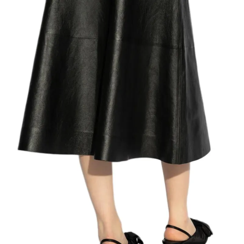 Balenciaga A Line Draped Skirt-4