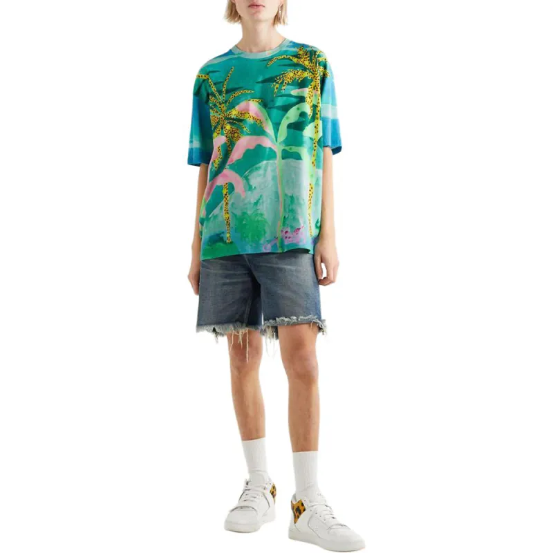 CELINE T Shirts Men Green-2