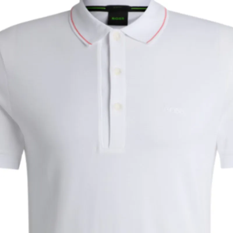 HUGO BOSS Logo Embroidered Short Sleeved Polo Shirt-1
