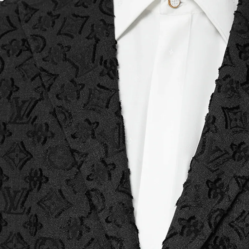 LOUIS VUITTON FW21 Business Suits Coats Men's Black-3