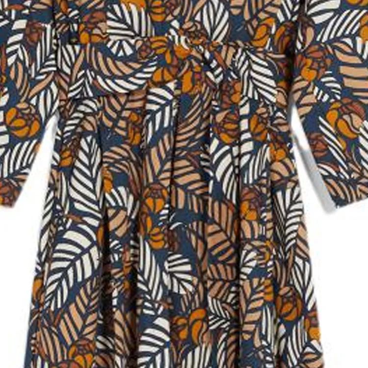 MaxMara Long Sleeved Dresses Women's Blue-5