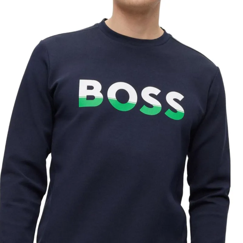 HUGO BOSS Salbo 1 Logo-print Sweatshirt-3