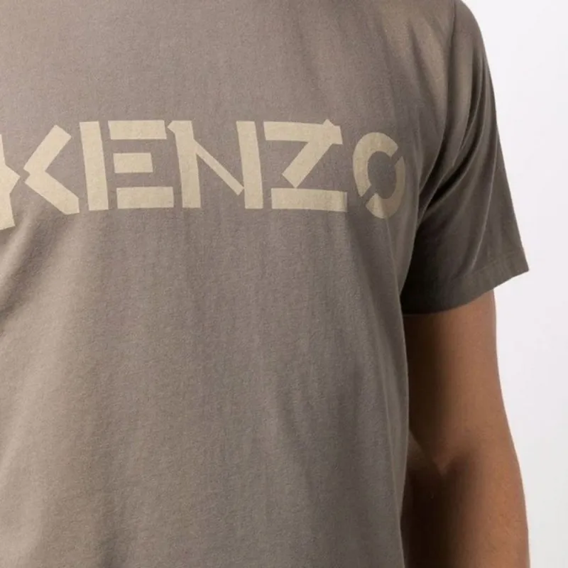 KENZO Letter Logo T-Shirt Men's Brown-3