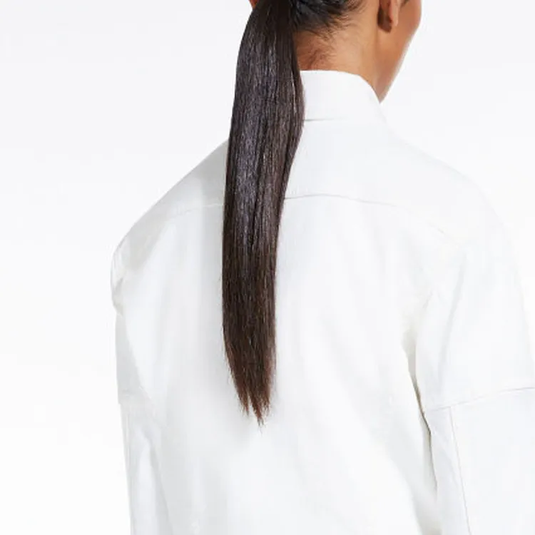 MaxMara Denim Jackets Women's White-6
