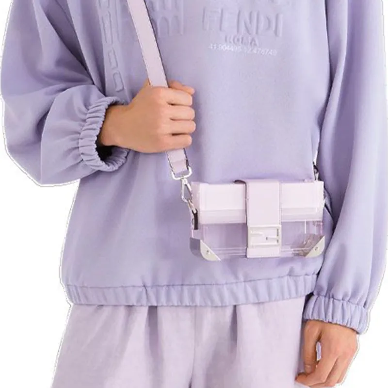 FENDI Sweatshirt Men's Light Purple-3