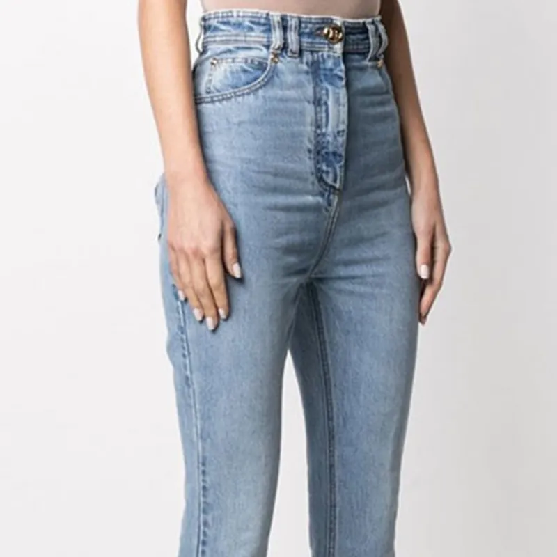 BALMAIN Jeans Women's Light Blue-5