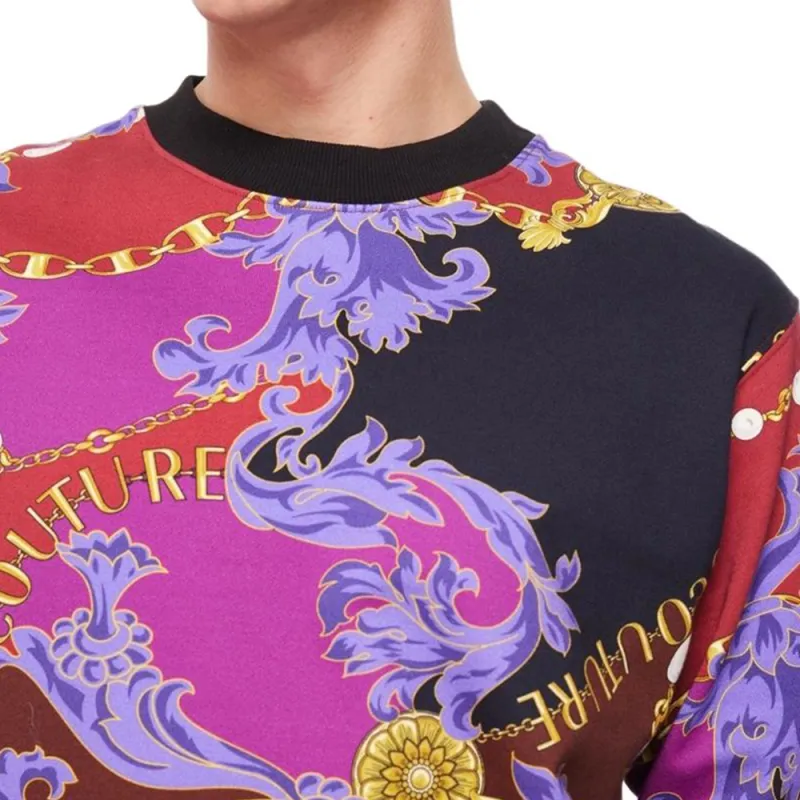 VERSACE JEANS Sweatshirt Men's Purple-3