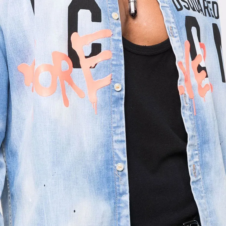 DSQUARED 2 Shirts Men Blue-4