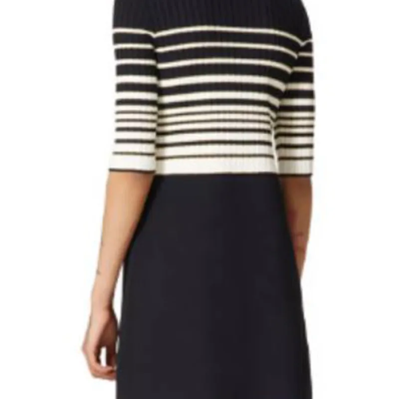Valentino Striped Crewneck Dress-4