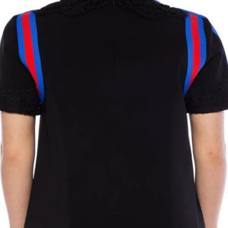 GUCCI Short Sleeved Dresses Women's Black-5