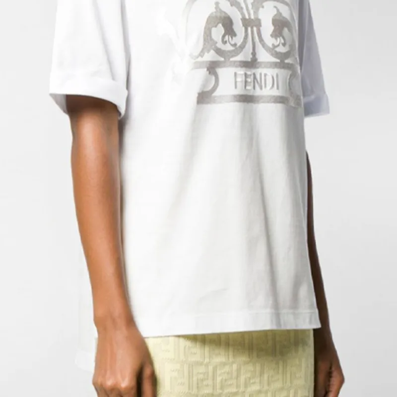 FENDI T Shirts Women's White-5