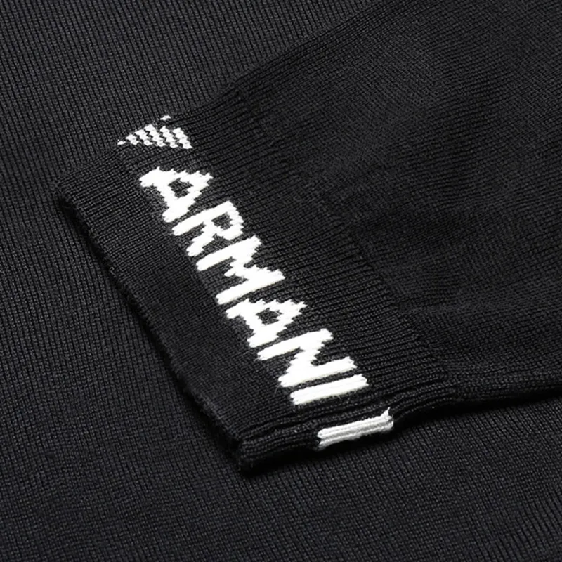 EMPORIO ARMANI Sweaters Men Black-3