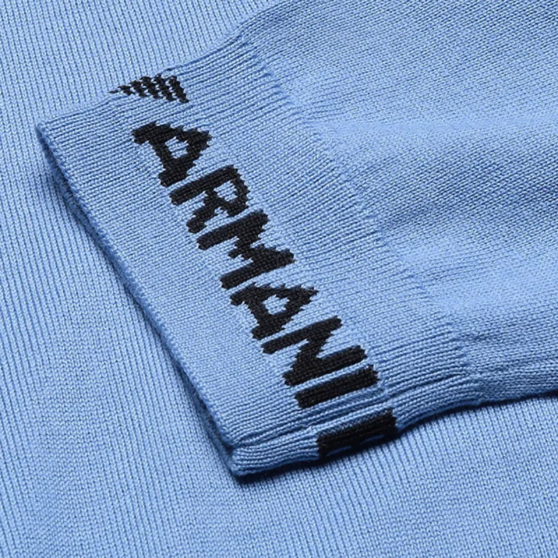 EMPORIO ARMANI Sweaters Men Sapphire Blue-4