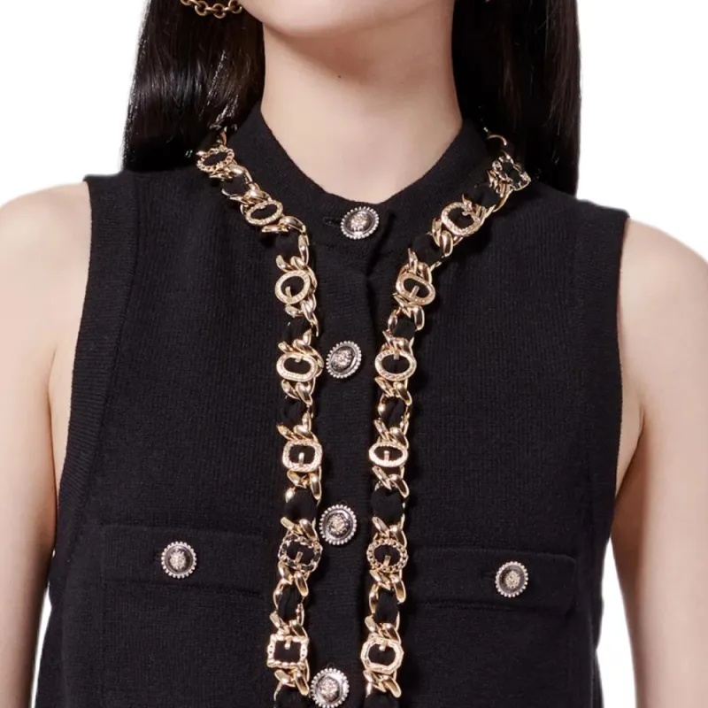 CHANEL SS24 Tank Top Women's Black-4