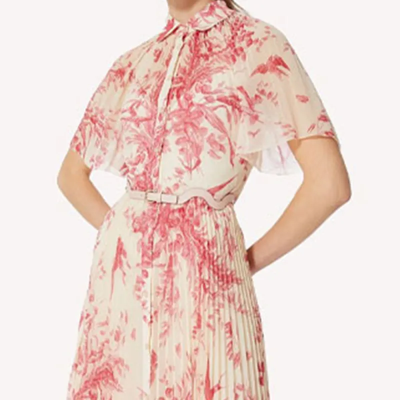 Valentino Short-Sleeved Dresses Women's Red-5