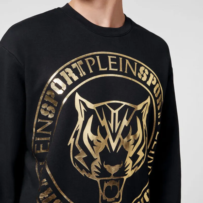 PLEIN SPORT Tiger head Logo print Sweatshirt-4