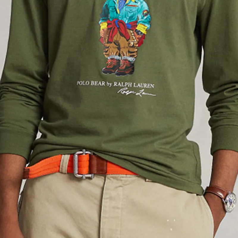 Polo Ralph Lauren T Shirts Men Army Green-4