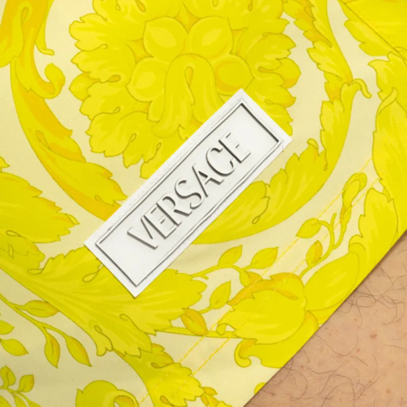 VERSACE Barocco-Printed Drawstring Swim Shorts-5