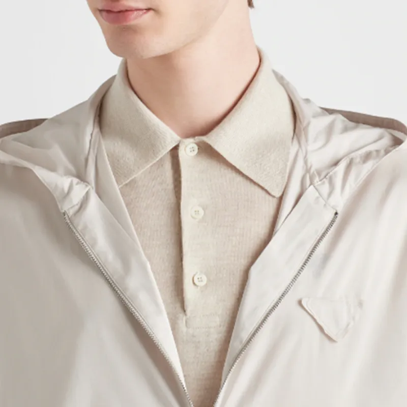 PRADA Jackets Men Pink Chalk White-3