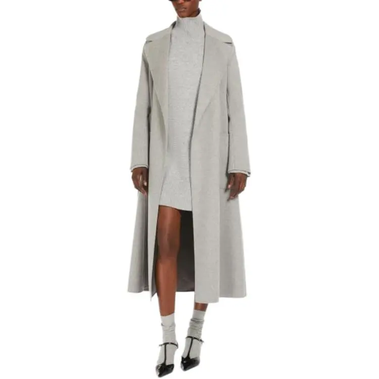 'S MAX MARA Paolore Belted Long Sleeved Coat-1