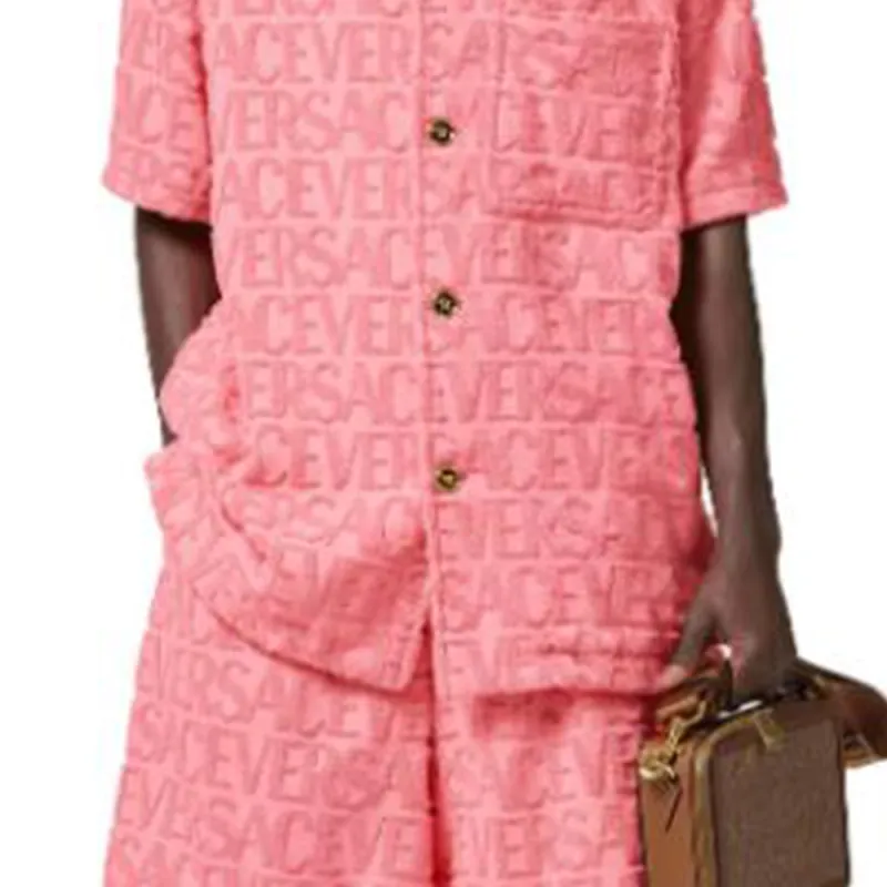 FANSIZHE SS23 Casual Shorts Men's Pink-5
