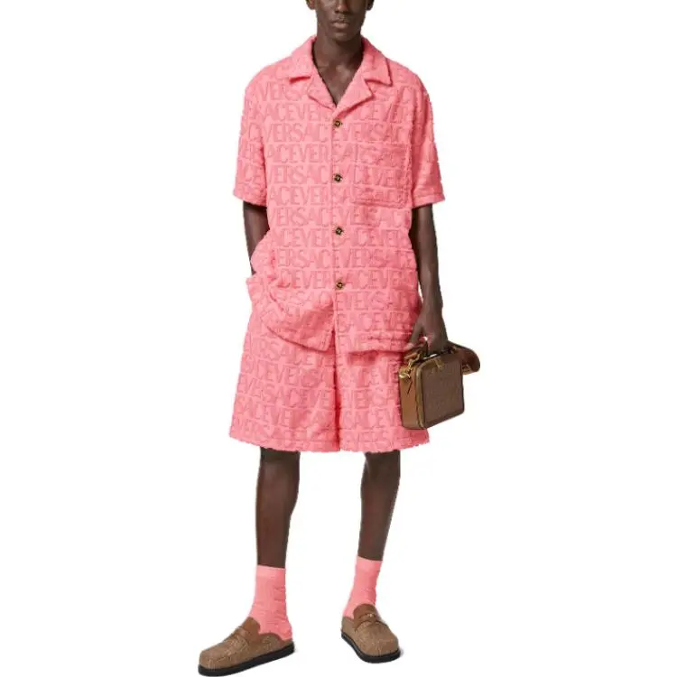 FANSIZHE SS23 Casual Shorts Men's Pink-1