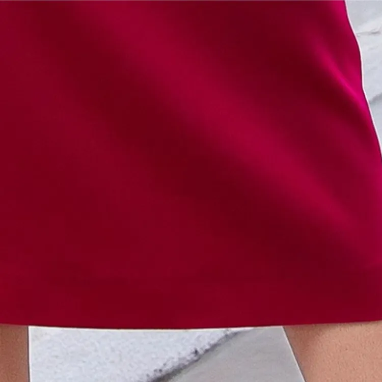 BESIONIA SS23 Casual Long Skirts Women's Rose Red-6