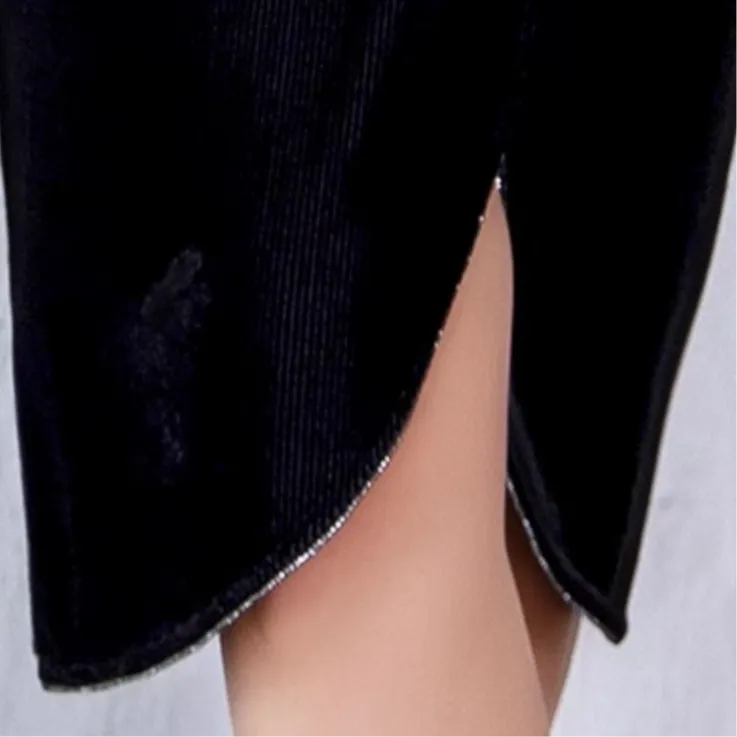 BESIONIA SS23 Long Sleeved Dresses Women's Black-5