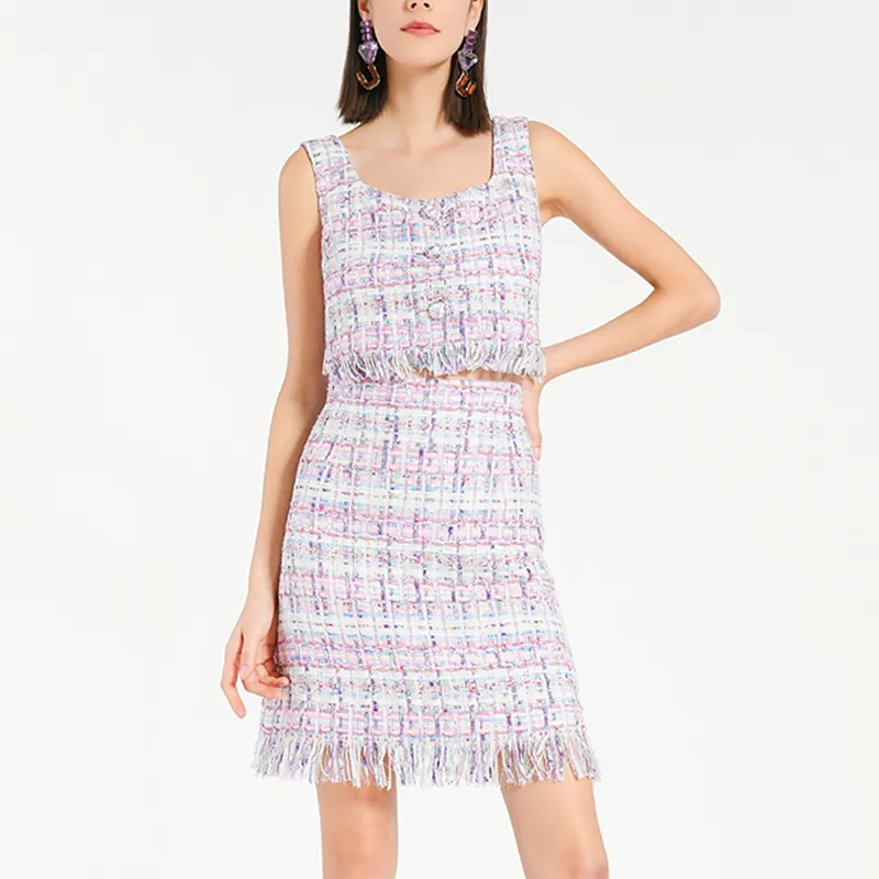 BESIONIA SS24 Casual Long Skirts Women's Light Purple-2