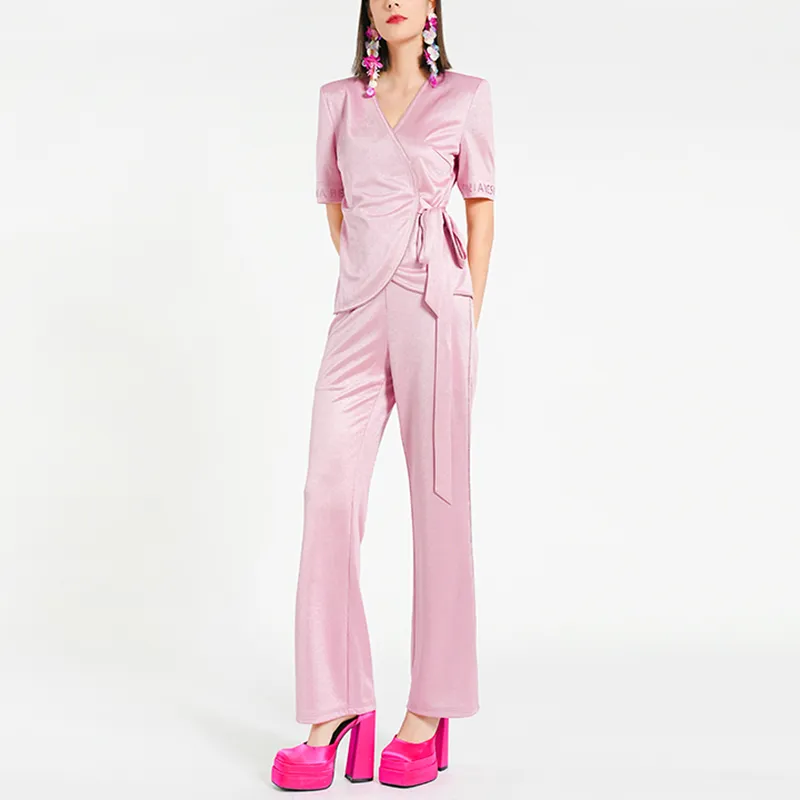 BESIONIA T Shirts Women's Pink-1