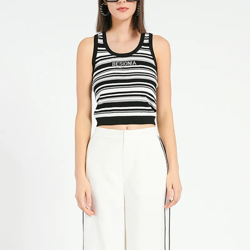 BESIONIA SS24 Tank Tops Women's Black-3