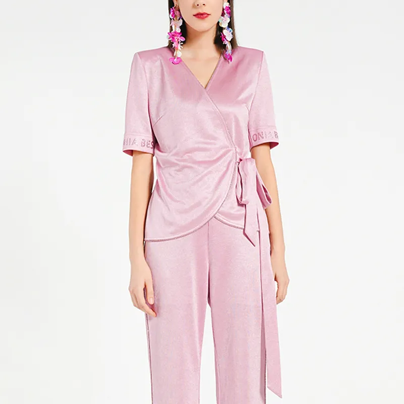 BESIONIA T Shirts Women's Pink-2