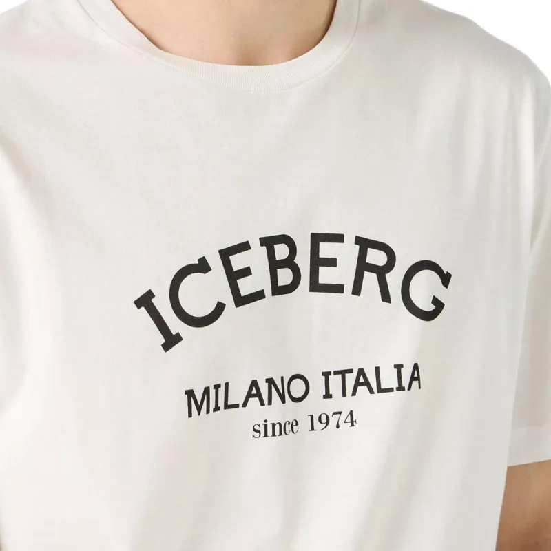 Iceberg Logo print T shirt-5