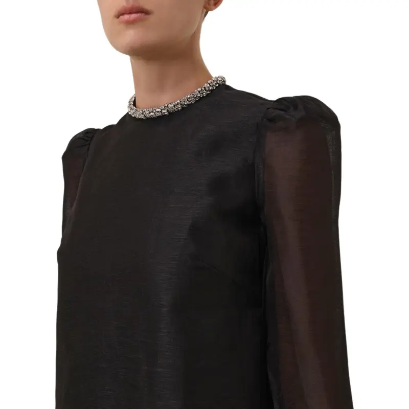 Zimmermann FW24 Long-Sleeved Dresses Women's Black-5