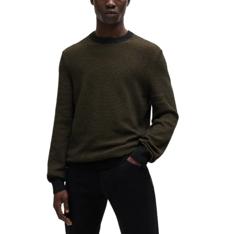 HUGO BOSS Two Tone Knitted Jumper-2