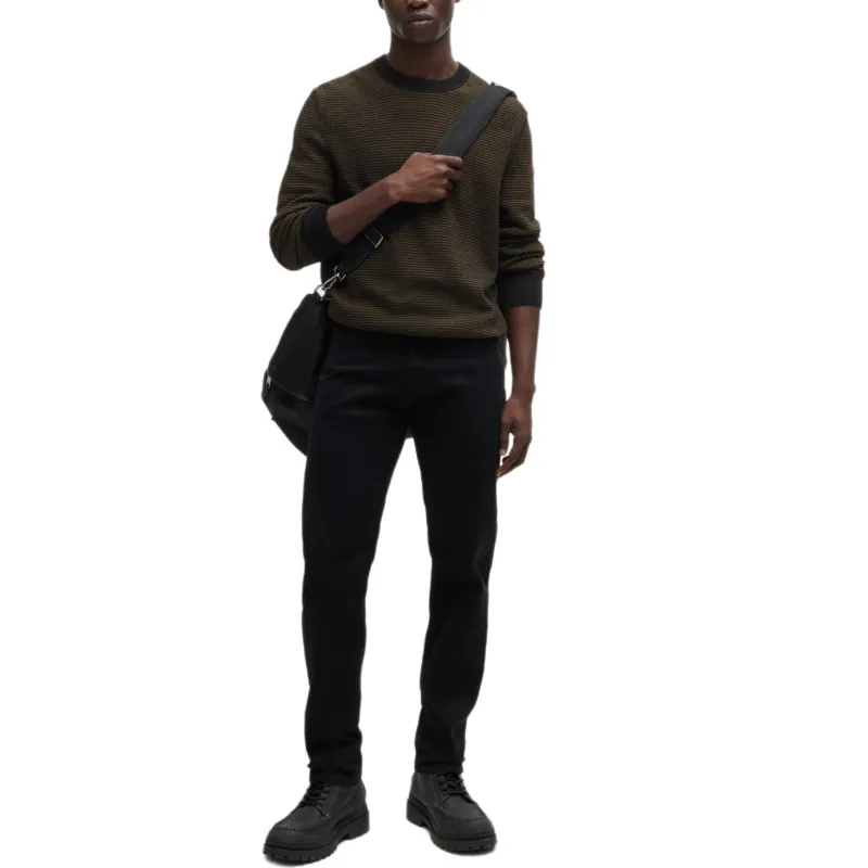 HUGO BOSS Two Tone Knitted Jumper-1