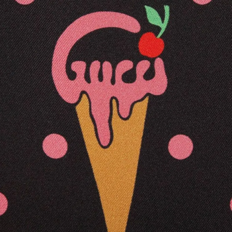 GUCCI Ice Crean Print Shorts Black-5