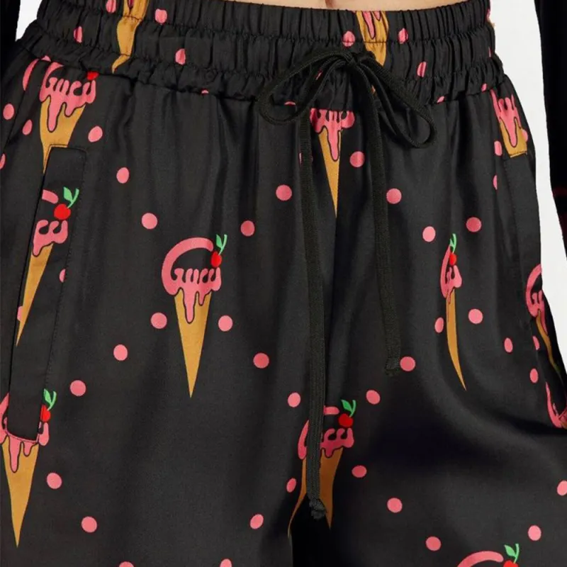 GUCCI Ice Crean Print Shorts Black-4