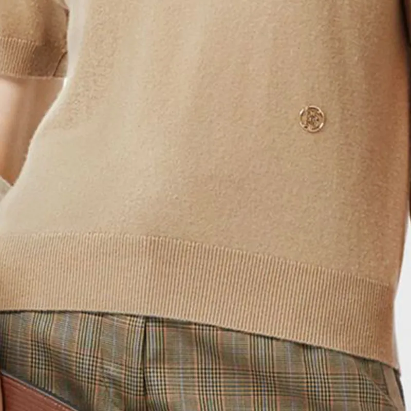 Burberry Cashmere Sweater Women's Beige-3