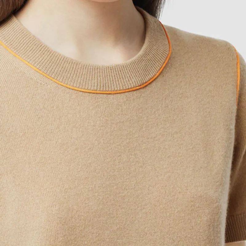 Burberry Cashmere Sweater Women's Beige-4