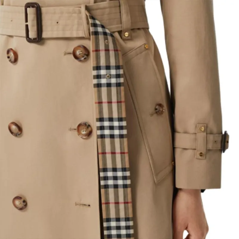 Burberry Trench Coat Women's Khaki-4