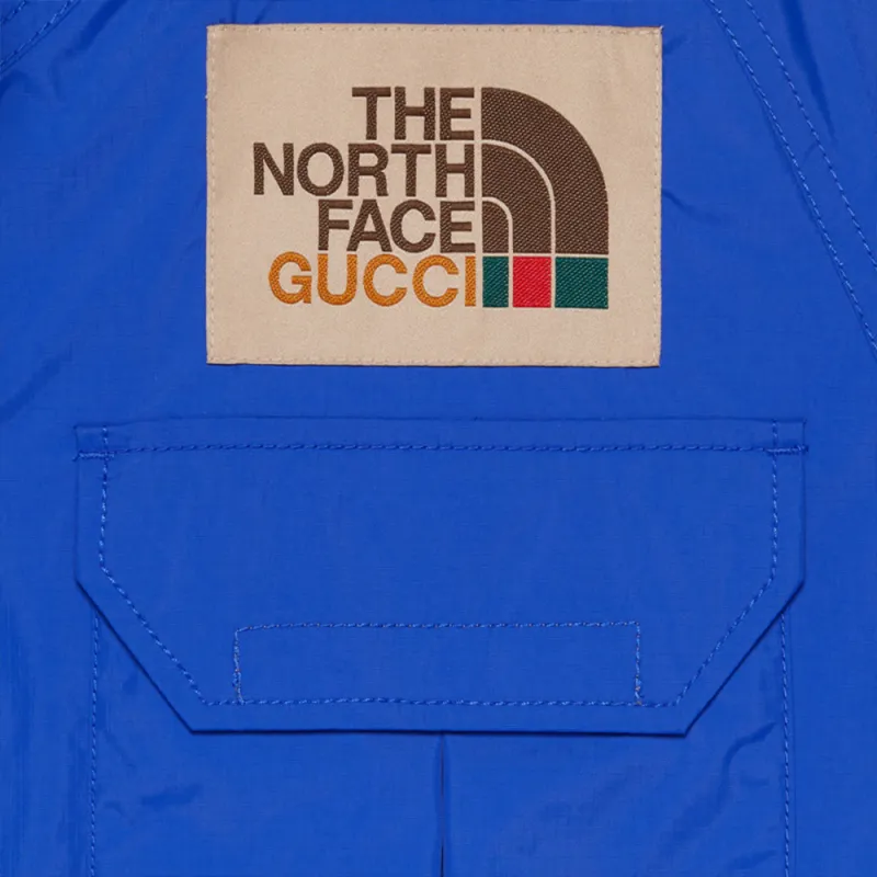 GUCCI x THE NORTH FACE Gucci X The North Face Breathable Windbreaker Jacket Men's Blue-4
